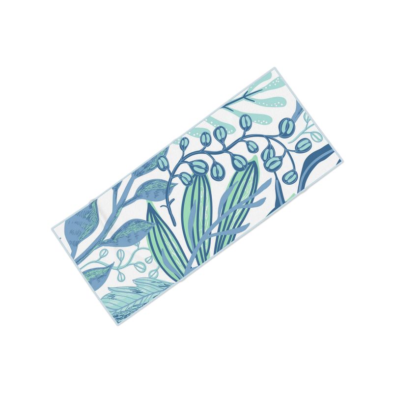 Blue Botanical Beach & Pool Towel